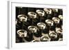 Vintage Typewriter Keys-SSilver-Framed Photographic Print