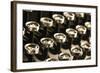 Vintage Typewriter Keys-SSilver-Framed Photographic Print