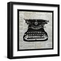 Vintage Typewriter-Piper Ballantyne-Framed Art Print