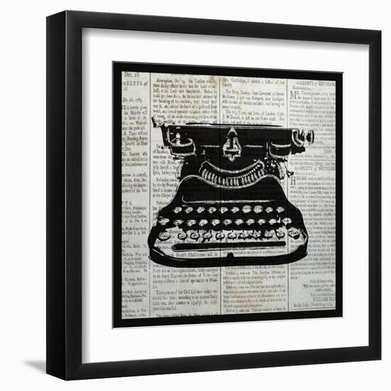 Vintage Typewriter-Piper Ballantyne-Framed Art Print