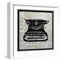 Vintage Typewriter-Piper Ballantyne-Framed Art Print