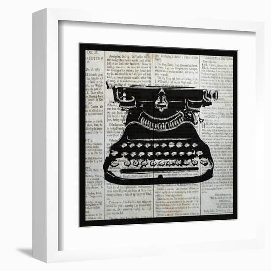 Vintage Typewriter-Piper Ballantyne-Framed Art Print