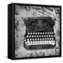 Vintage Typewriter-Lauren Gibbons-Framed Stretched Canvas