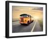 Vintage Van on a Countryside Road-olly2-Framed Photographic Print