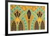 Vintage Victorian Textile Pattern Design-English-Framed Giclee Print