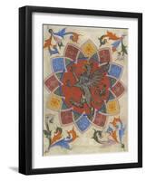 Vintage Victorian Textile Pattern Design-Italian-Framed Giclee Print