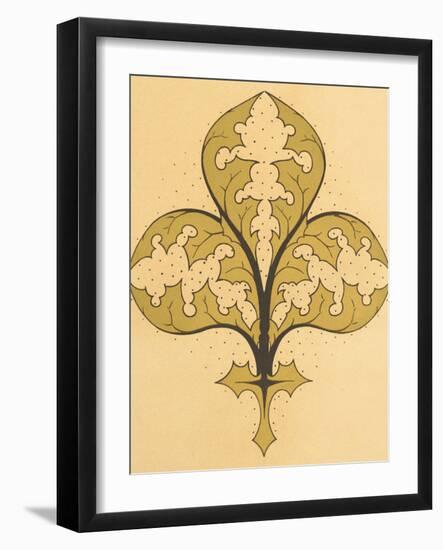 Vintage Victorian Textile Pattern Design-English-Framed Giclee Print