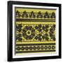 Vintage Victorian Textile Pattern Design-English-Framed Giclee Print