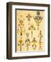 Vintage Victorian Textile Pattern Design-English-Framed Giclee Print