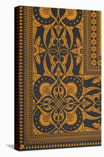 Vintage Victorian Textile Pattern Design-English-Stretched Canvas