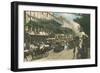 Vintage View of Boulevard Des Italiens-null-Framed Art Print