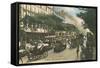 Vintage View of Boulevard Des Italiens-null-Framed Stretched Canvas
