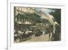 Vintage View of Boulevard Des Italiens-null-Framed Art Print