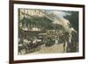 Vintage View of Boulevard Des Italiens-null-Framed Art Print
