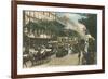 Vintage View of Boulevard Des Italiens-null-Framed Art Print