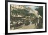 Vintage View of Boulevard Des Italiens-null-Framed Art Print