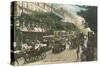 Vintage View of Boulevard Des Italiens-null-Stretched Canvas