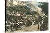 Vintage View of Boulevard Des Italiens-null-Stretched Canvas