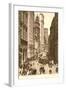 Vintage View of Broad Street, New York City-null-Framed Art Print