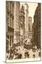 Vintage View of Broad Street, New York City-null-Mounted Art Print