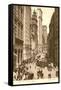 Vintage View of Broad Street, New York City-null-Framed Stretched Canvas