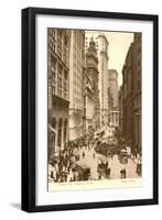 Vintage View of Broad Street, New York City-null-Framed Art Print