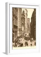 Vintage View of Broad Street, New York City-null-Framed Art Print