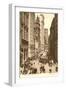 Vintage View of Broad Street, New York City-null-Framed Art Print