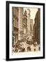 Vintage View of Broad Street, New York City-null-Framed Art Print