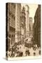 Vintage View of Broad Street, New York City-null-Stretched Canvas