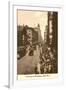 Vintage View of Broadway, New York City-null-Framed Art Print