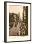 Vintage View of Broadway, New York City-null-Framed Art Print