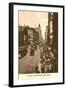 Vintage View of Broadway, New York City-null-Framed Art Print