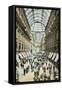 Vintage View of Milan Galleria, Italy-null-Framed Stretched Canvas