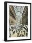 Vintage View of Milan Galleria, Italy-null-Framed Art Print