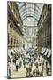 Vintage View of Milan Galleria, Italy-null-Mounted Art Print