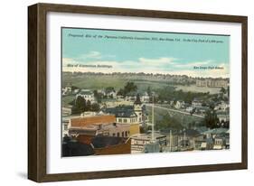 Vintage View of San Diego-null-Framed Art Print