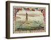 Vintage View of Statue of Liberty-null-Framed Art Print