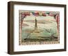 Vintage View of Statue of Liberty-null-Framed Art Print