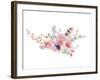 Vintage Watercolor Bouquet-Kris_art-Framed Art Print