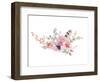 Vintage Watercolor Bouquet-Kris_art-Framed Art Print