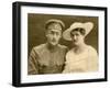 Vintage Wedding Photo (During First World War)-Elzbieta Sekowska-Framed Photographic Print