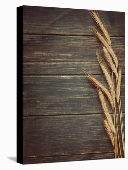 Vintage Wheat Background-daughter-Stretched Canvas