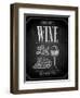 Vintage Wine List Poster Chalkboard-avean-Framed Art Print