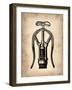 Vintage Wine Opener 1-NaxArt-Framed Art Print