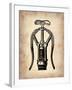 Vintage Wine Opener 1-NaxArt-Framed Art Print