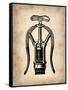 Vintage Wine Opener 1-NaxArt-Framed Stretched Canvas