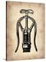 Vintage Wine Opener 1-NaxArt-Stretched Canvas