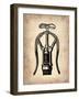 Vintage Wine Opener 1-NaxArt-Framed Art Print