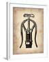 Vintage Wine Opener 1-NaxArt-Framed Art Print